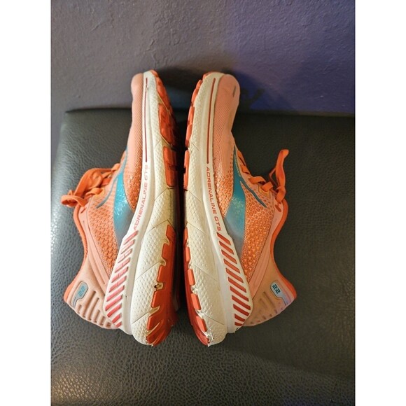 Brooks Adrenaline GTS 22 Womens 11 B Shoes Orange Running Walking Gym Trainer - Picture 8 of 8